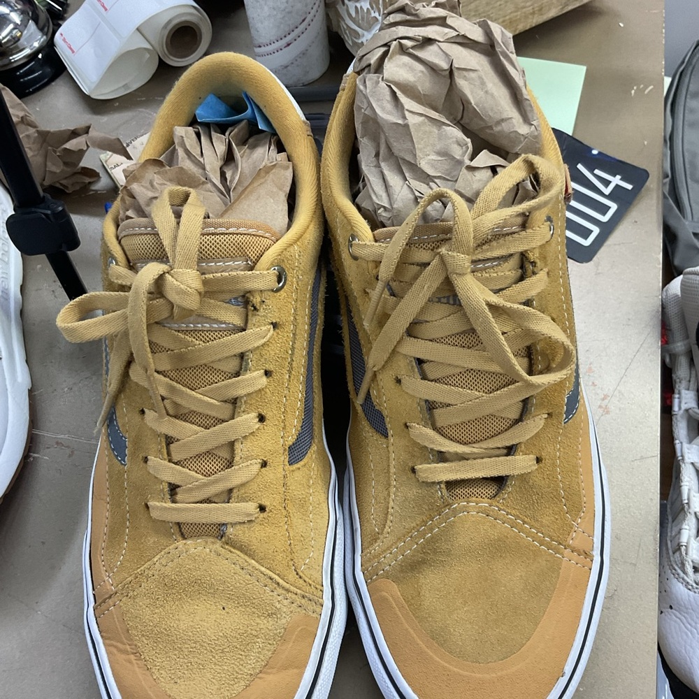 Vans Men's Mustard Suede Sneakers